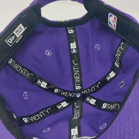 New Era Los Angeles Lakers Floral Flower Pattern Adjustable Hat Womens OSFM NWT - Picture 2 of 5